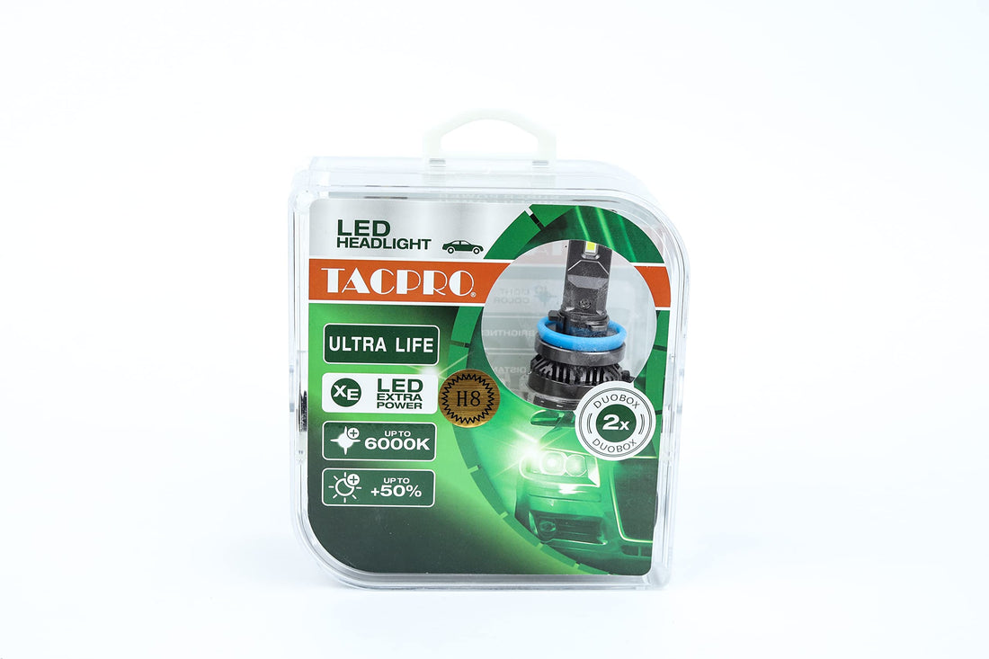 Generic Tac pro led lights for car,headlight & taillight, original (h 8), fog light bulb,suitable for many cars - hyundai, green