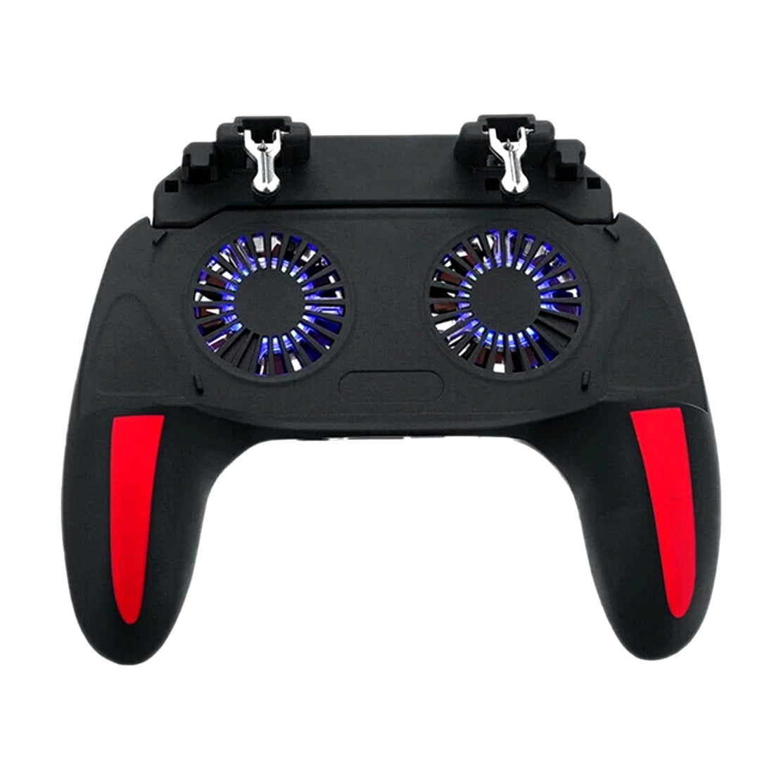 PUBG Mobile Controller, H10 Double Fan Cooling Mobile Gamepad, Rules of Survival Gaming Joysticks with Sensetive Shooting Feel, Compatible with 4.7-6.0 inch iOS & Android Phone Accessories