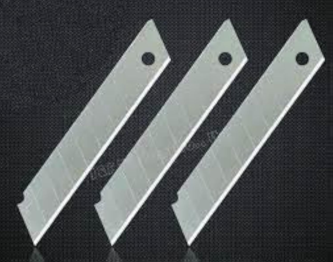 Generic 18mm Alloy Steel Art Knife Blades for Utility Knife