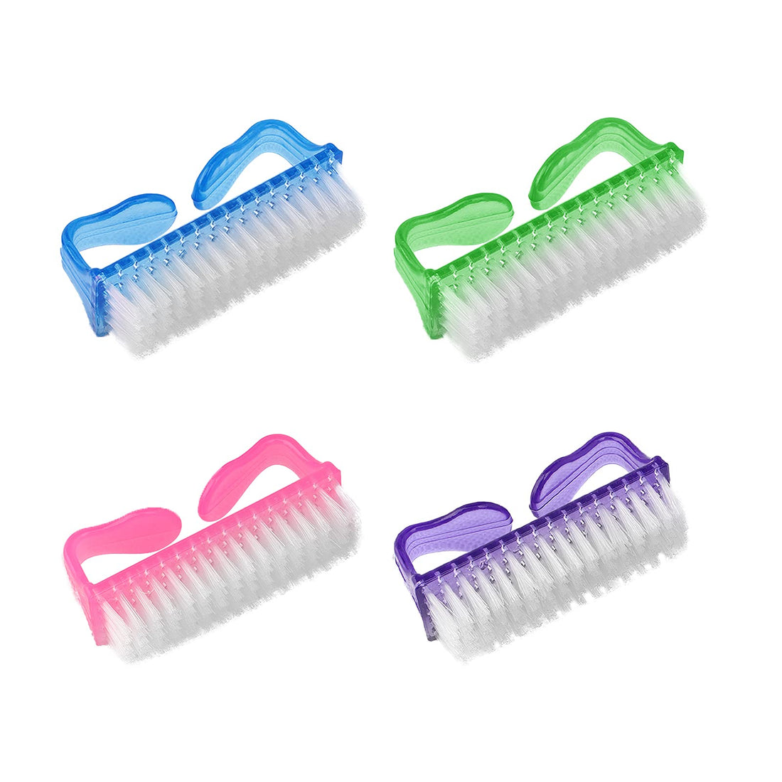 Plastic Handle and Nail Brush, 4 Pieces