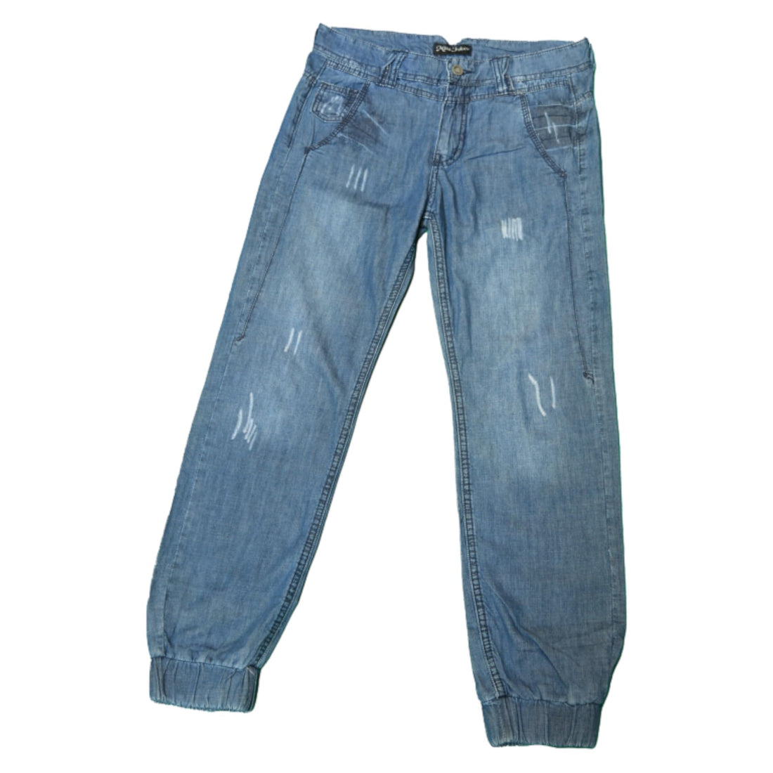 SIMPLESTYLE Simple Style Denim Joggers Dark Blue Color Size 14 Years