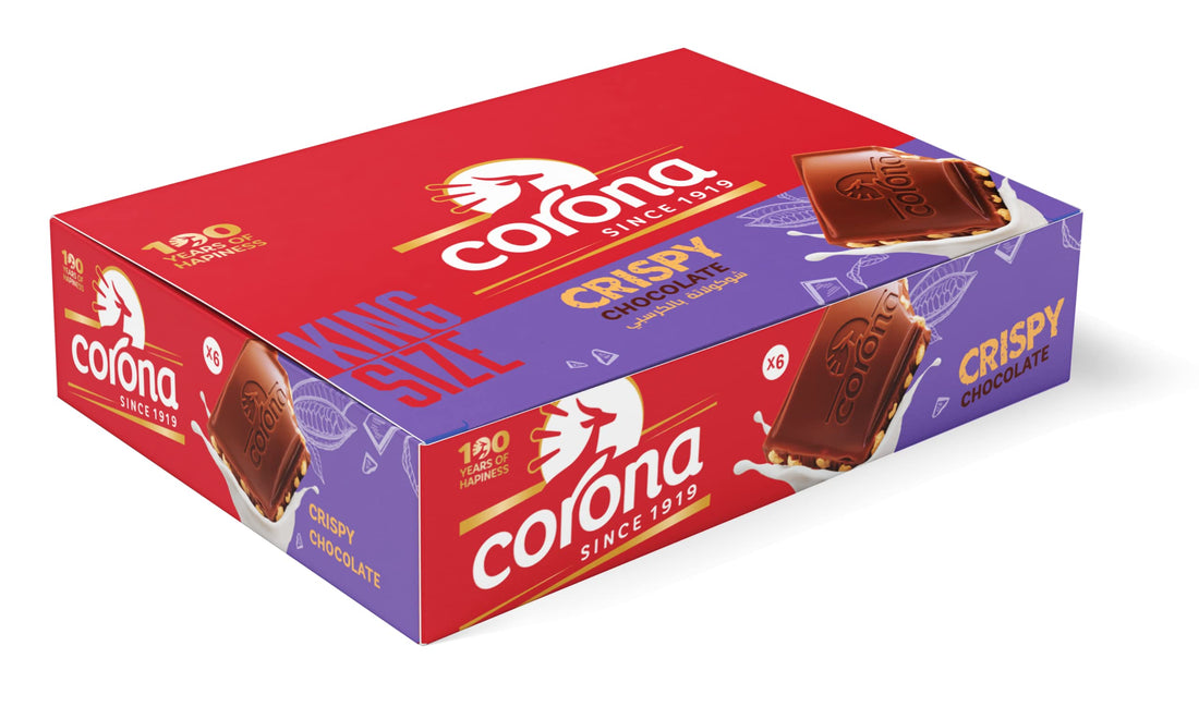 Corona Crispy Chocolate Bar, 35 gm - 12 Pieces