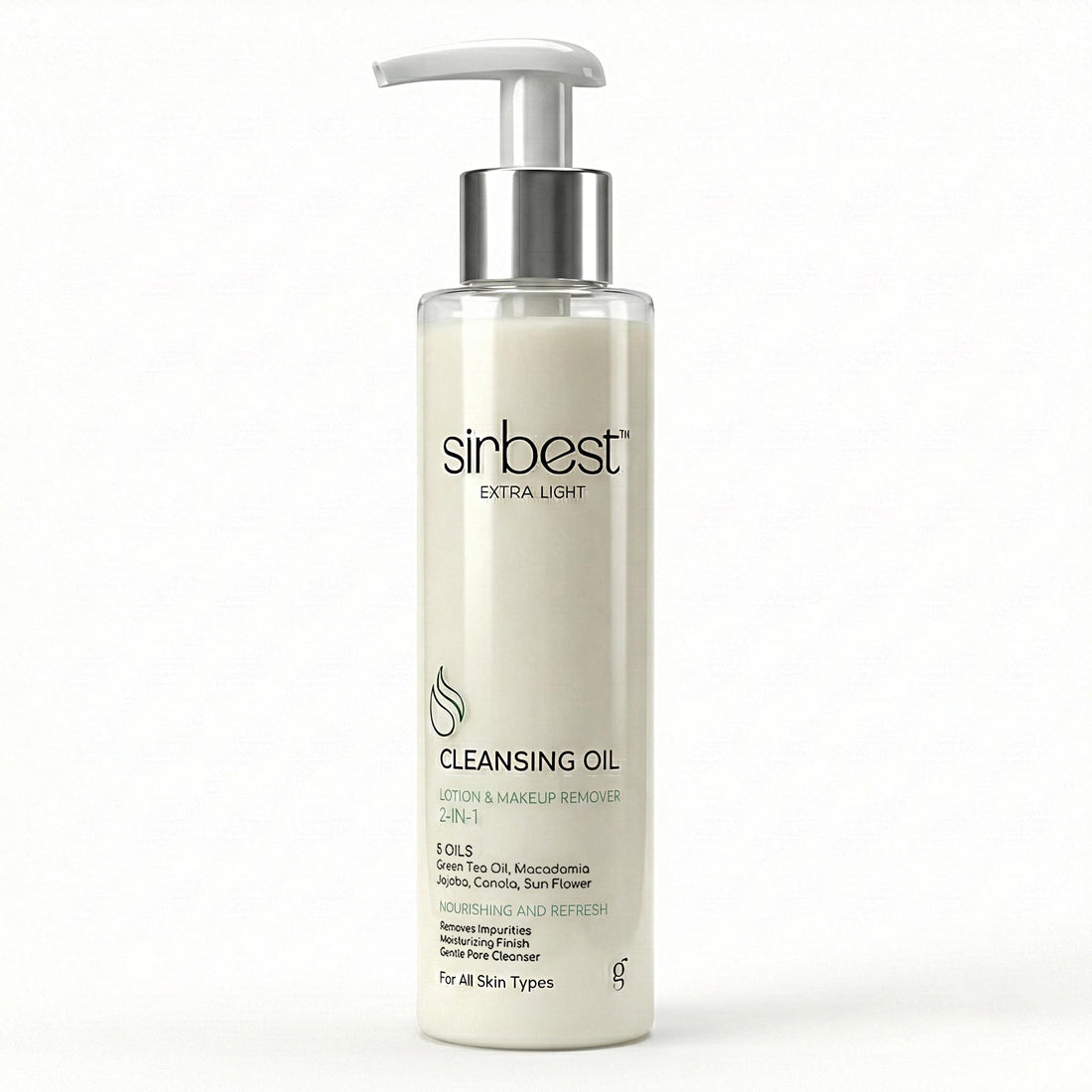 Cleansing Oil for Face, Waterproof Makeup Remover for Sensitive Skin, 5 Natural Oils Blend, 150 ml