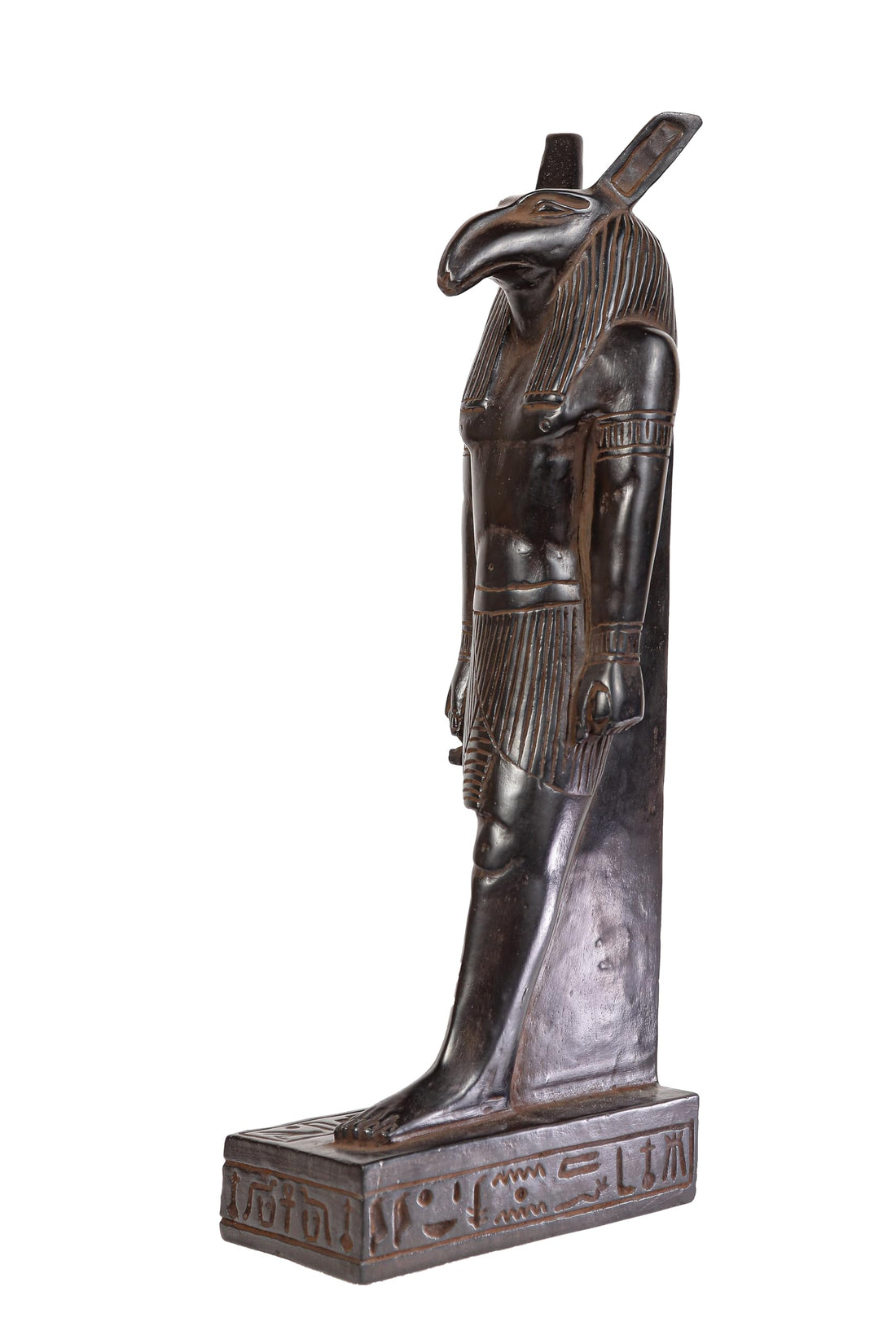 Egyptian statue of God Set (Seth) and Suetekh was the God of chaos,violence,deserts and storms he is the murderer of his brother Osiris Large heavy black stone made in Egypt