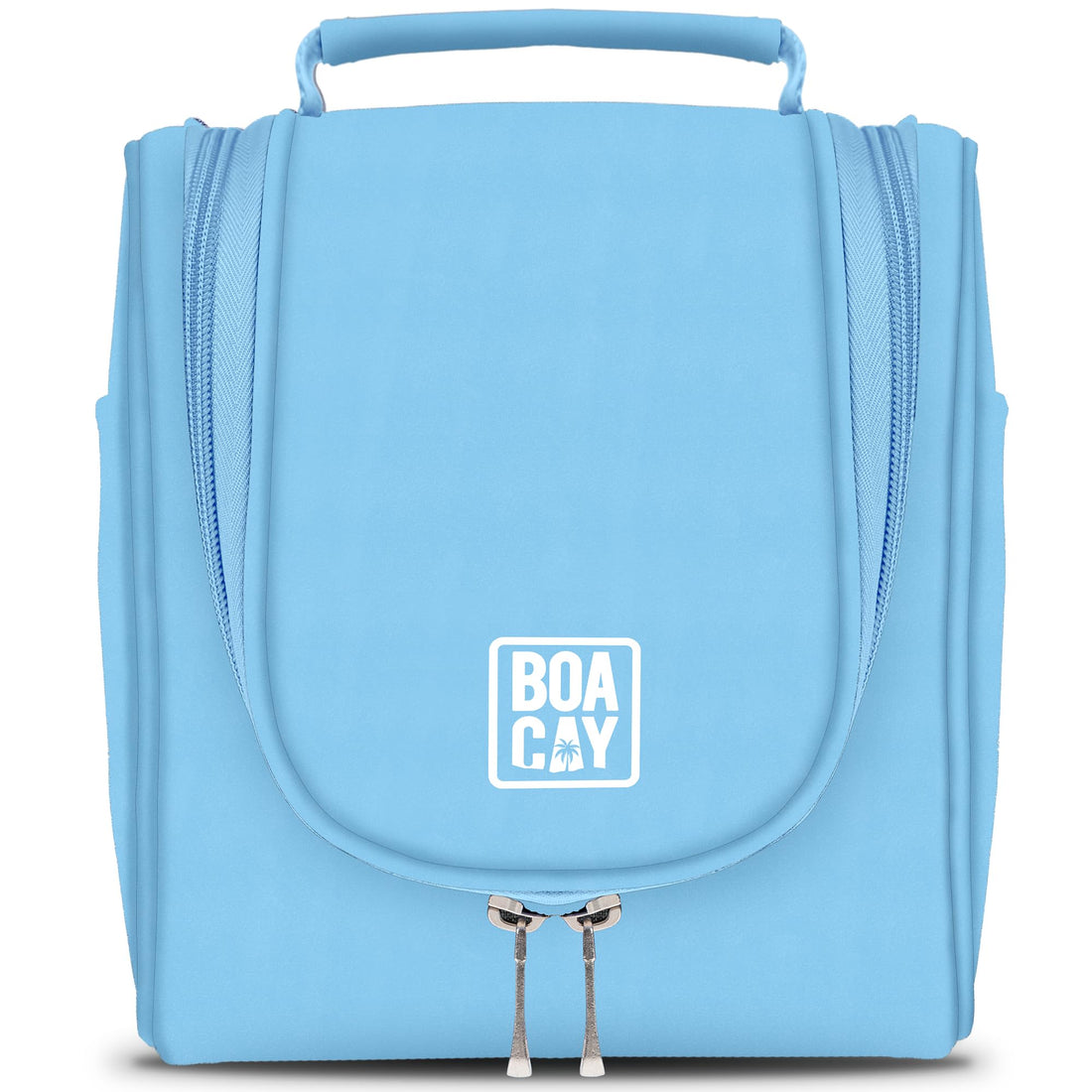 BOACAY Hanging Travel Toiletry Bag for Women and Men, Makeup and Shower Bag, (S) Baby Blue, Small, Toiletry Bag