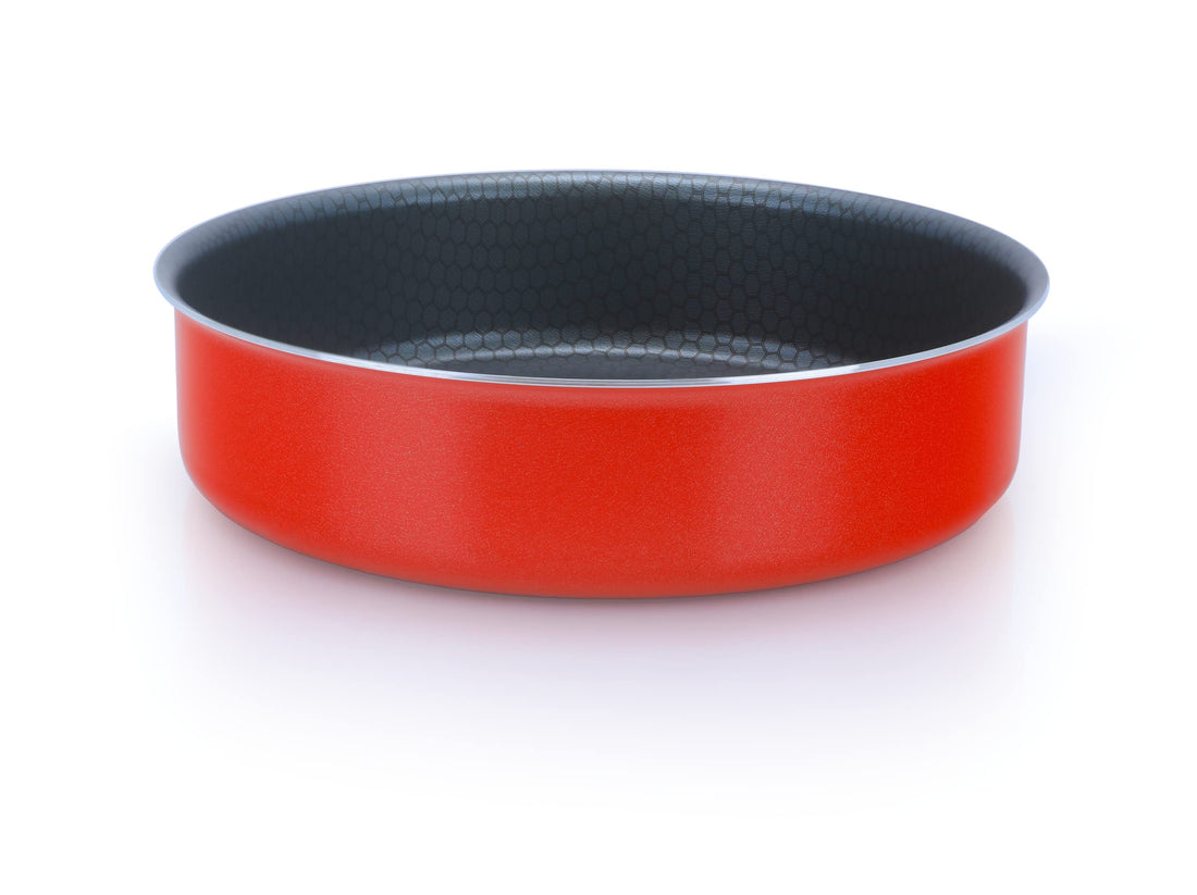 Trueval Round Oven Tray Red Size 24 Cm
