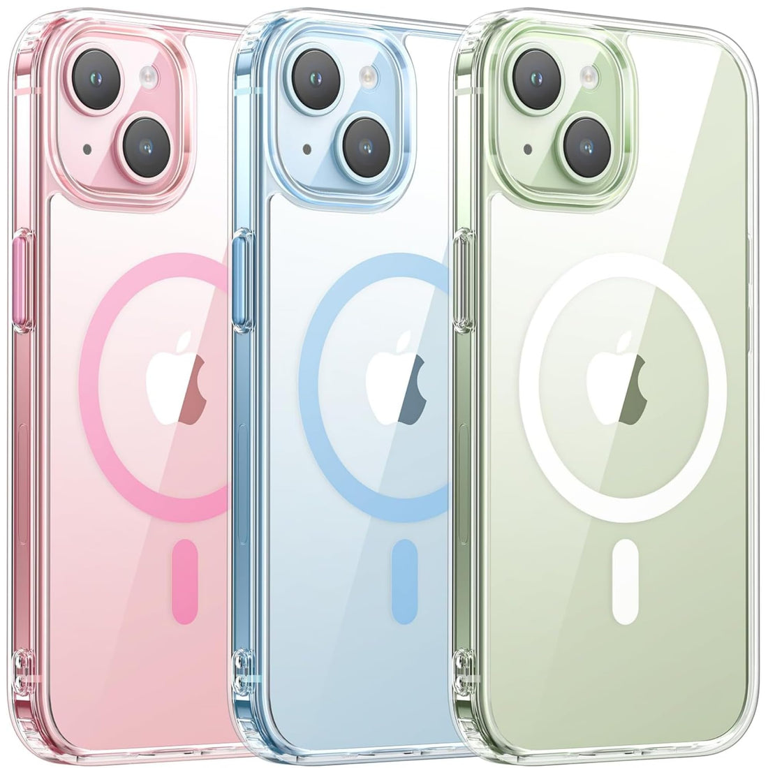 Crystal Clear iPhone 15 Case for 6.1 Inch - Compatible with MagSafe, Not Yellowing, Shockproof Cover, Anti-Scratch, Lightweight, Slim Durable Acrylic Material, Transparent Magnetic Case for iPhone 15