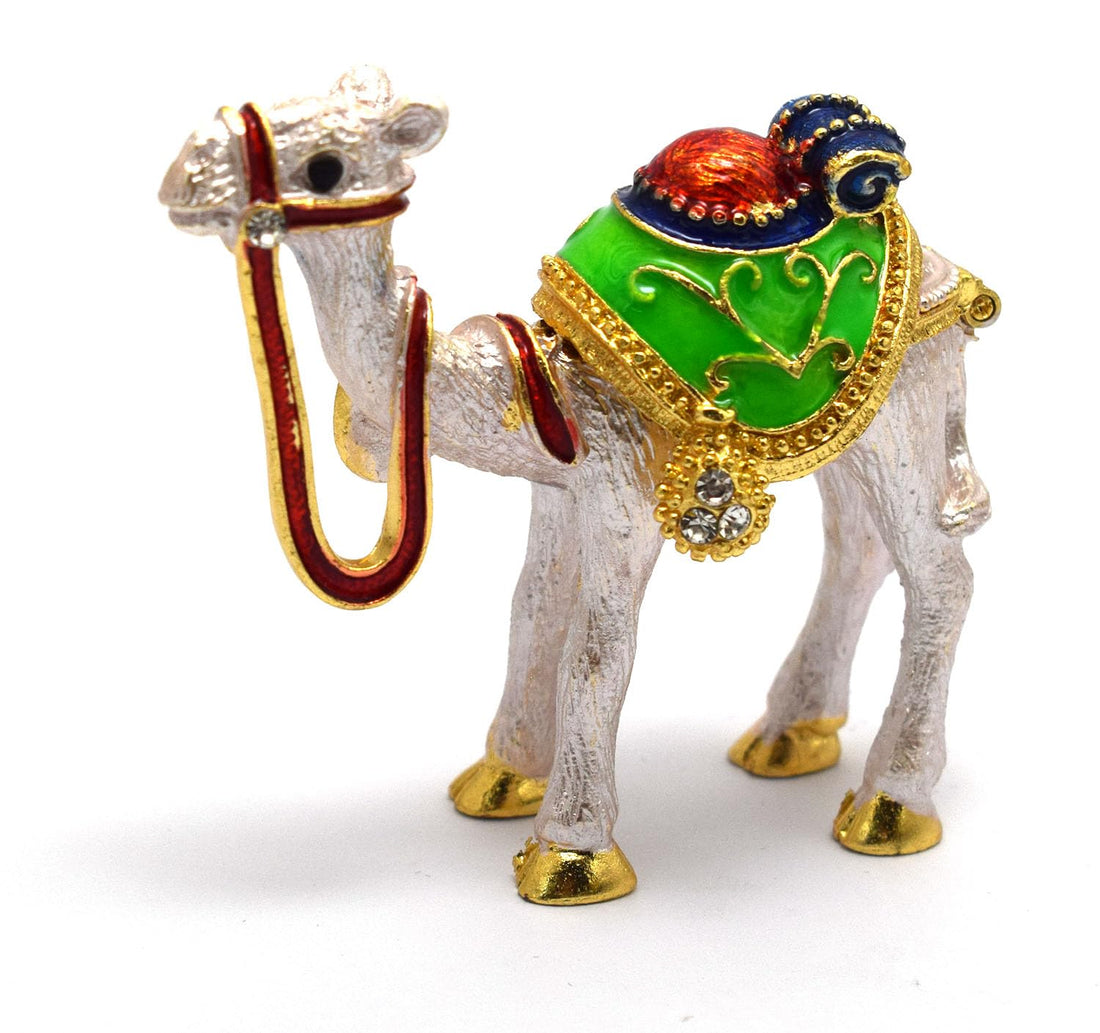 immatgar pharaonic Decorative Egyptian Camel Statue ancient Egyptian souvenirs gifts Handmade Home Decor collectibles Sculptures Pharaohs (Single 3 - White - 6 CM Height)