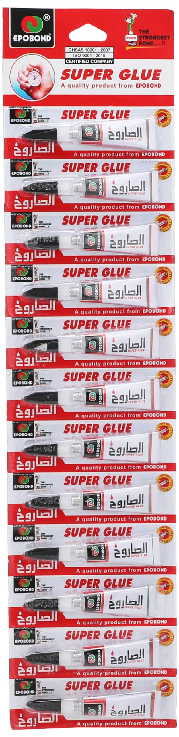 Epobond Sarough Super Glue, Clear, Liquid, Glue, 12 Count