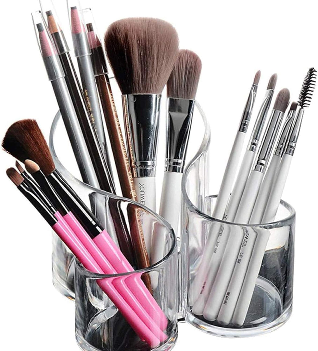 Acrylic Makeup Organizer Cosmetics Organizer Storage Brush Organizer brush set Holder Acrylic Desk Organiser