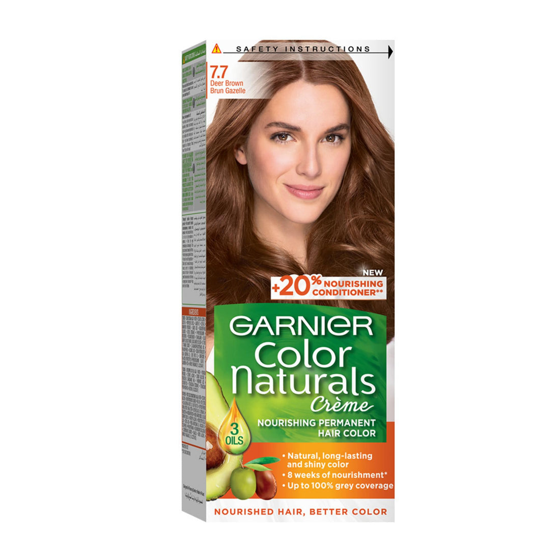 Garnier Color Naturals Permanent Crème Hair Color - 7.7 Deer Brown