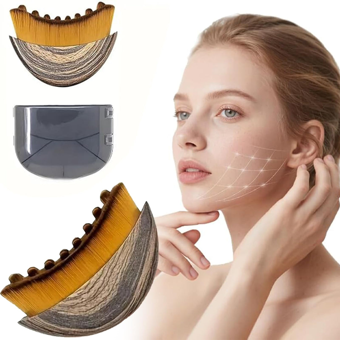 New Lymphatic Contour Face, Dry Contour, Gua Sha Facial Tools Ergonomically Designed Drainage Massager For Sculpting, Anti-Puffiness, Detox, Lift, Relieves Fatigue