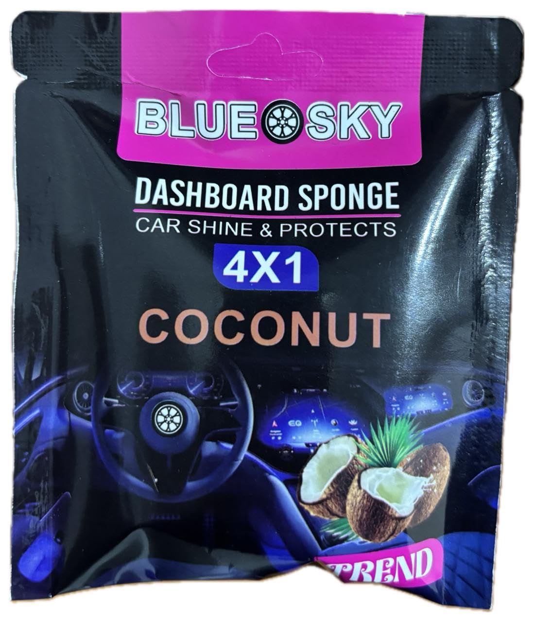 Fair polishing sponge - coconut - for car