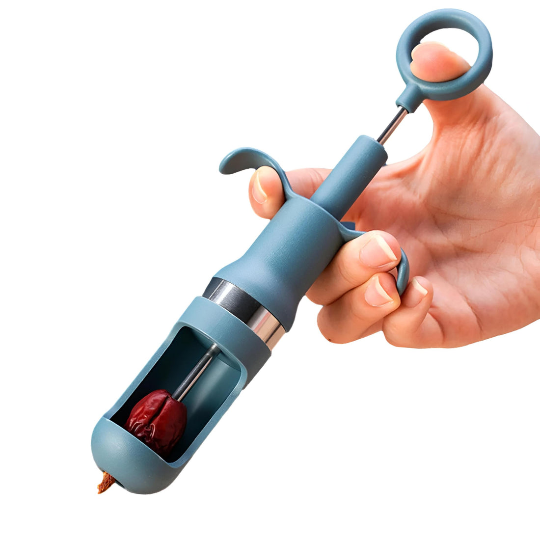 Fruit Seed Tool - Transform your kitchen experience with this innovative Fruit Seed Tool designed to quickly and easily remove seeds from cherries, olives and dates for hassle-free baking! (1 Pack)