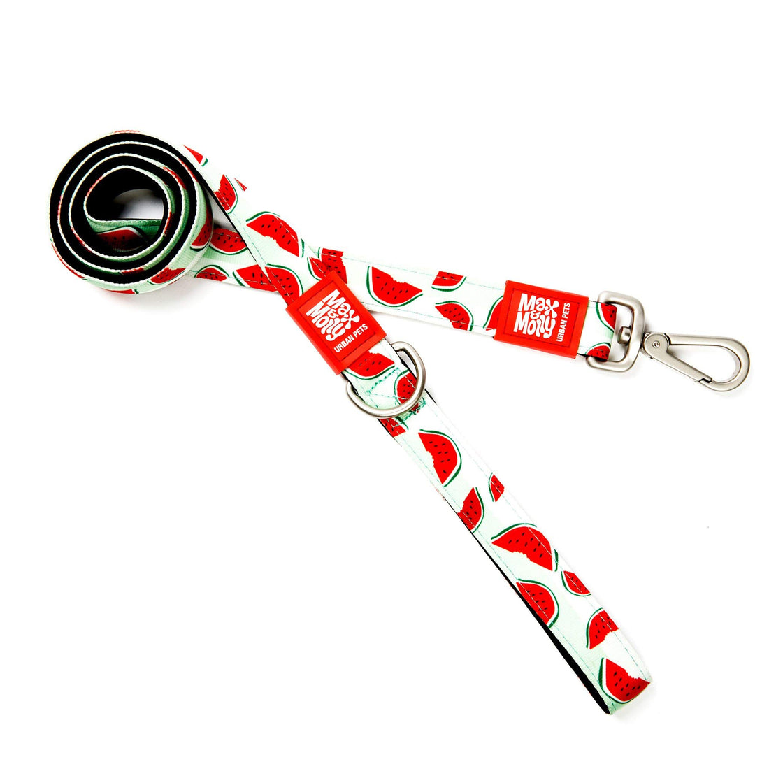 Max & Molly Watermelon And Colorful | Unique Design |Comfortable | Secure | Cushioned Neoprene | Sporty And Elegant | Short Leashes, M