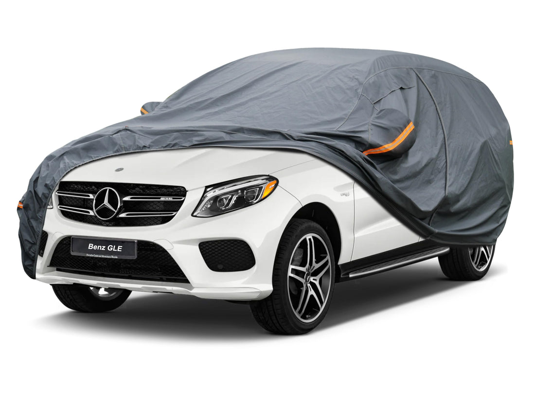 GUNHYI Premium Car Cover Custom Fit Mercedes-Benz GLE350 GLE400 GLE450 GLE43 GLE53 GLE63, 16 Layers Heavy Duty Car Cover Waterproof All Weather with Zipper Door for Sun Rain Snow Dust Uv Protection
