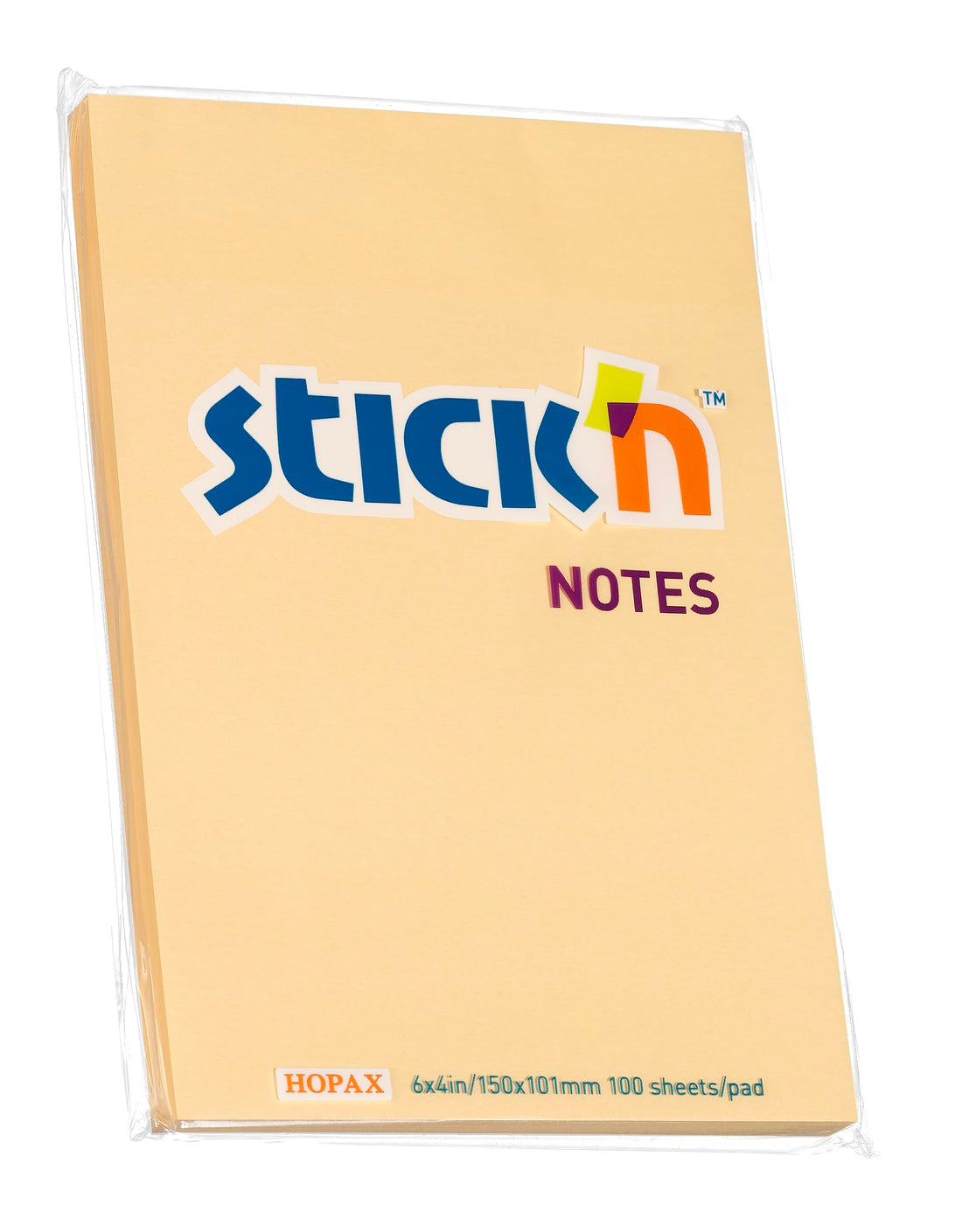 Hopax-stick'n 21394 Sticky Note 100-Sheets, 6-Inch x 4-Inch Size, Orange
