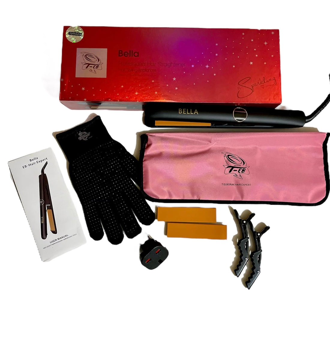 TEB-HAIR BELLA PROFESSIONAL HAIR IRON TO STRAIGHT YOUR HAIR IN THE RIGHT WAY