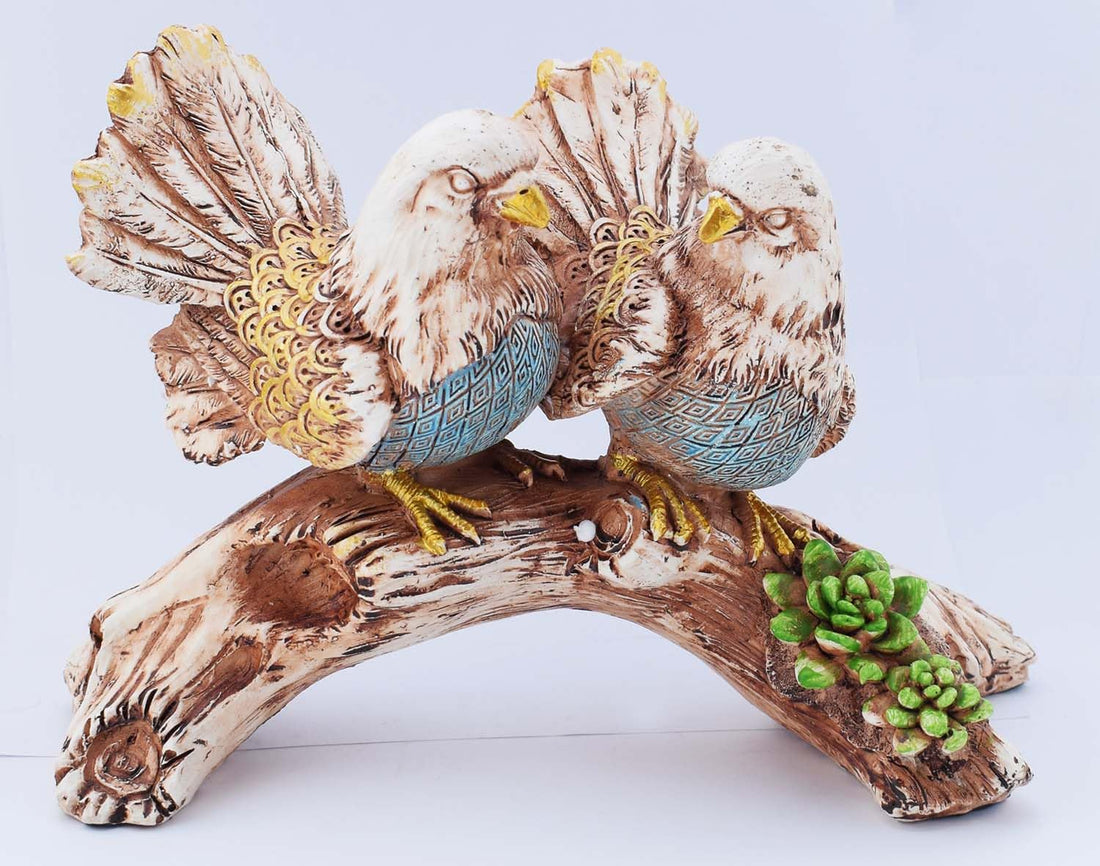 immatgar Decorative Egyptian souvenirs gift handmade Home decor Sculptures animals (2birds-1-14 CM Long)