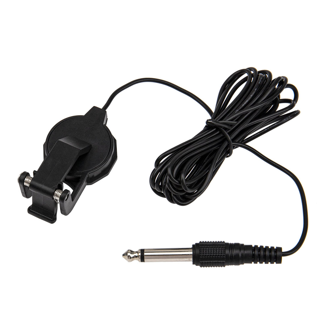 1Pcs Clip-on Pickup w/Audio Jack Compatible with Acoustic Guitar Violin Banjo Ukulele (Black)