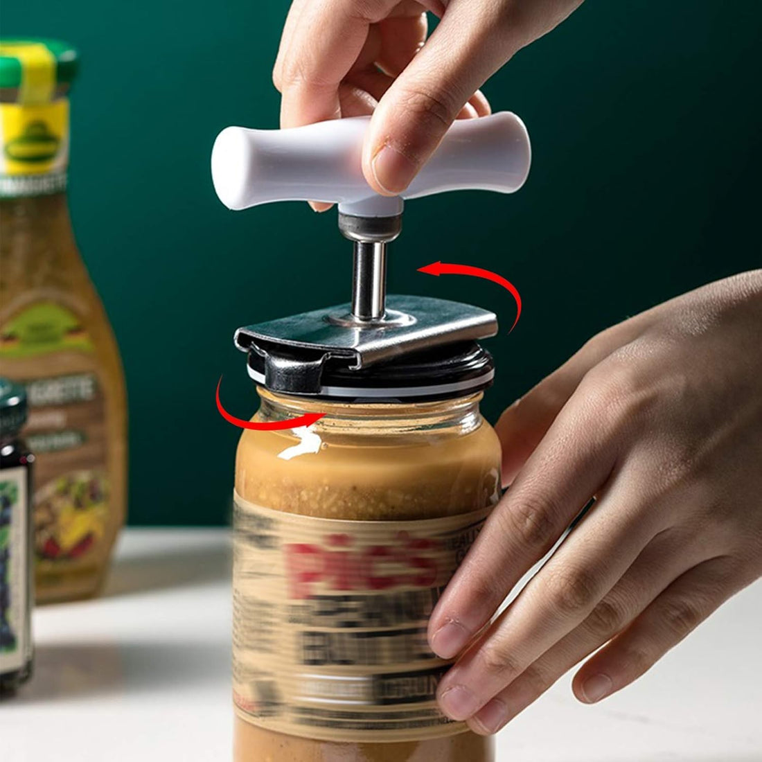 Goodbye to the tough jars! handy opener with anti-slip, strong and safe, fits all sizes and makes it easy to open any lid in seconds – now available at FASHION.HOME