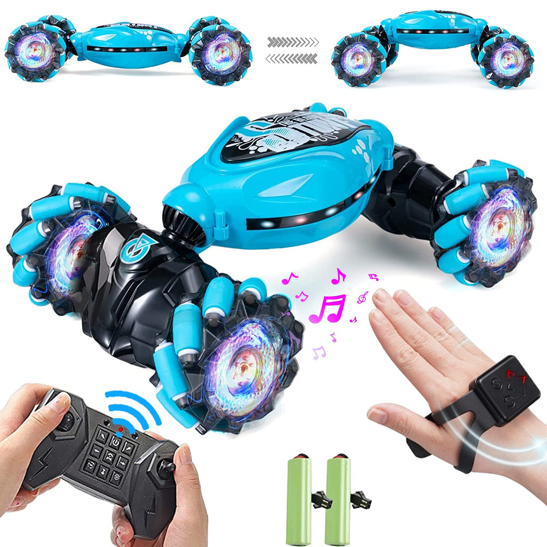 Gesture Sensing RC Stunt Car,Drift Stunt Remote Control Car,Gesture Rc Car,Remote Control Car,RC Cars,Remote Control Car For Boys 4-12,Rc Cars For Adults,Remote Control Car 360°Flip,Music With Lights