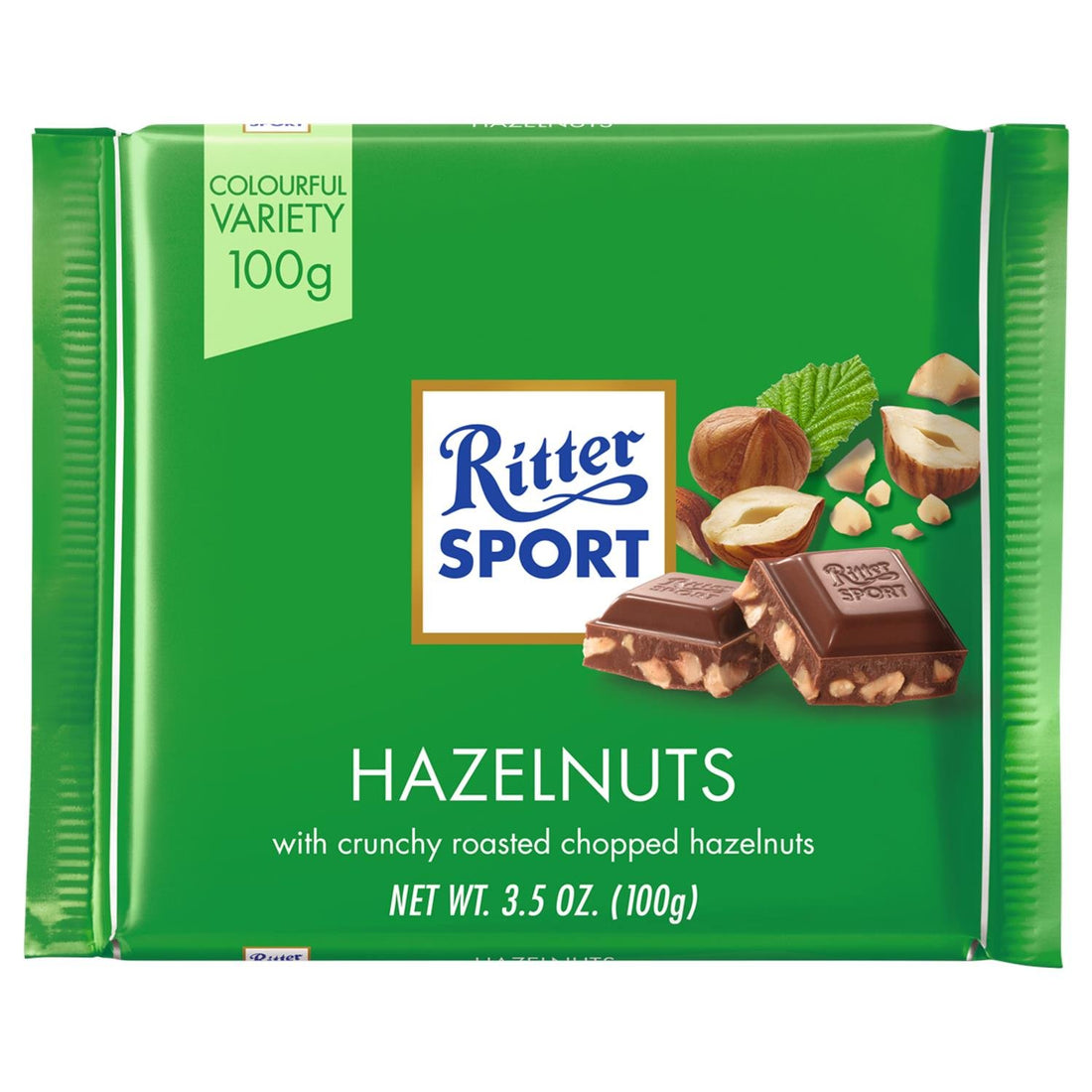 Ritter Sport Chopped Hazelnut Chocolate 100g