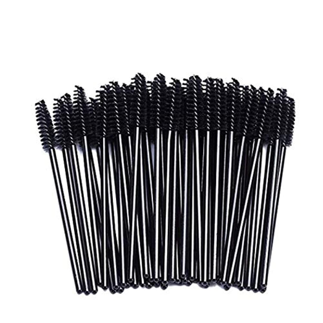 Eyelash Mascara Applicator Disposable Brush - 100 Pieces, Black
