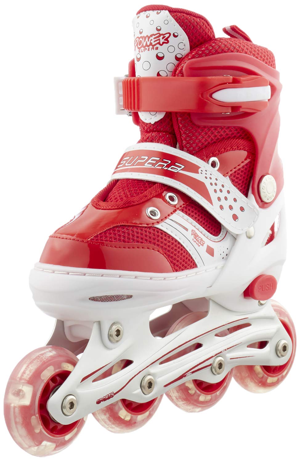 Other Rustomart roller skate shoes for children small red and white 1.0 base box