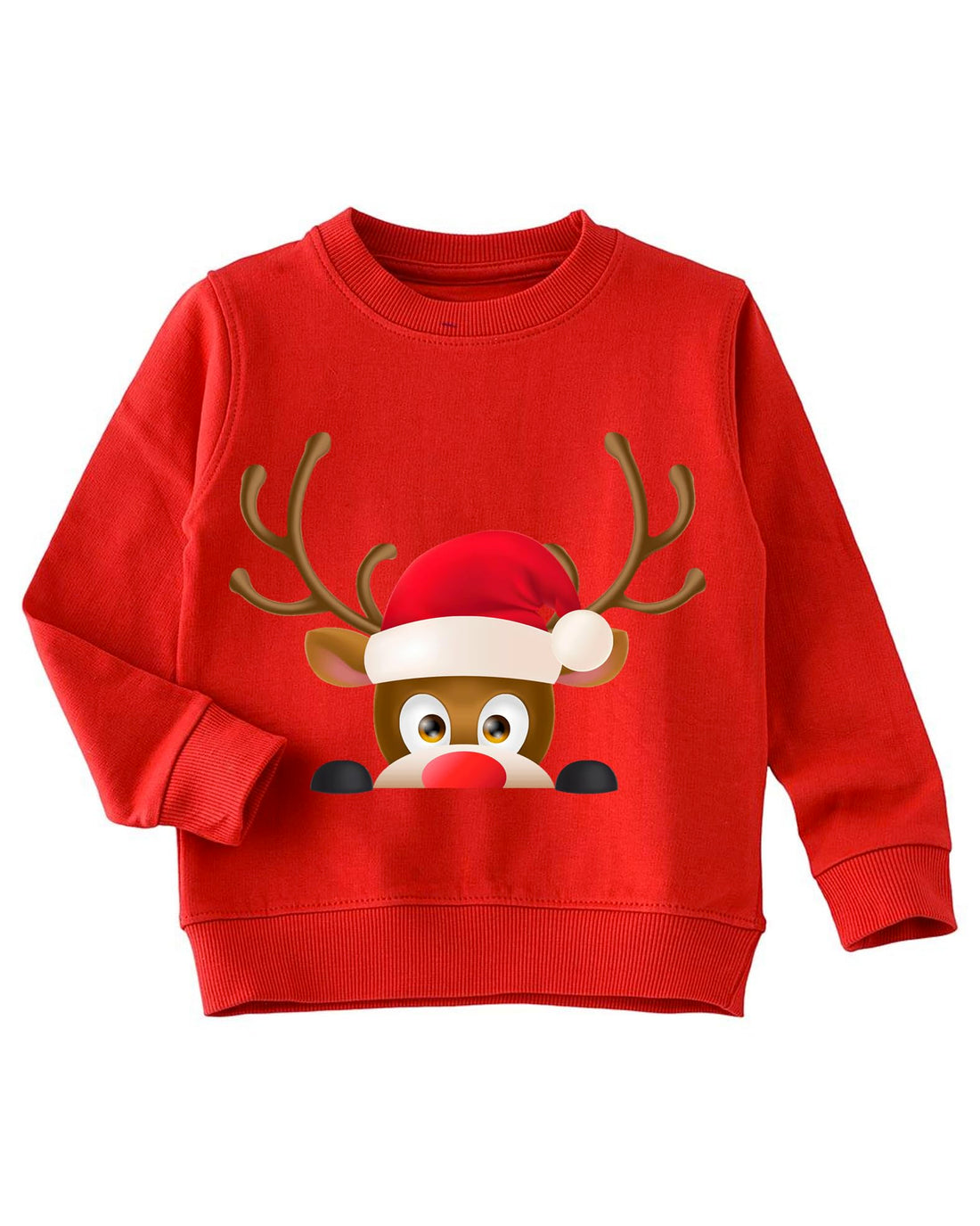sweatshirt KIDS for celebrating Christmas, excellent material and high-quality printing, suitable for RED A DEER Size(9-12YEARS).