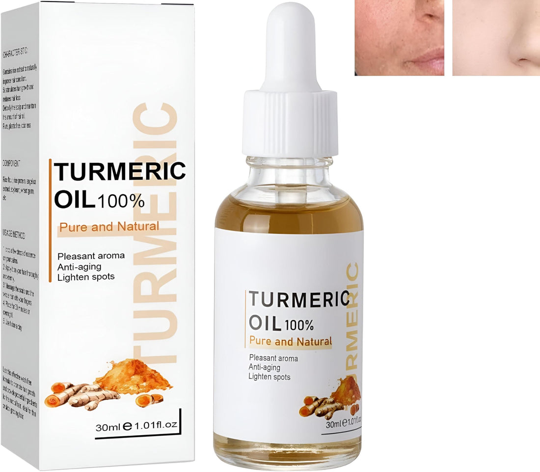 Dark Spot Remover - Experience the power of Turmeric Oil Serum that effectively reduces pigmentation and dark spots while rejuvenating your skin for a youthful glow in just 30ml.