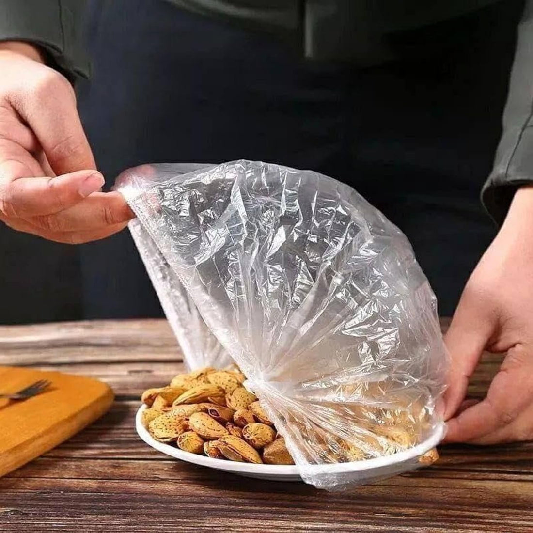 Fresh keeping Bags Food Cover 100pcs, Reusable Bowl Cover Stretch lids for food containers, elastic food storage covers for meals