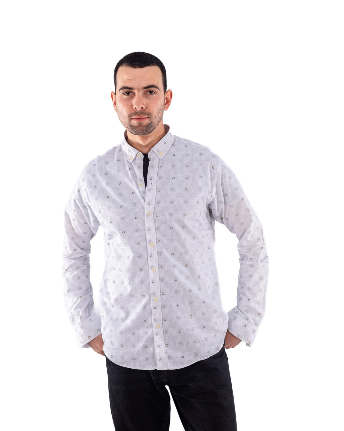 White Eagle Men's 100% Cotton Ultra-Soft Full-Sleeve Shirt