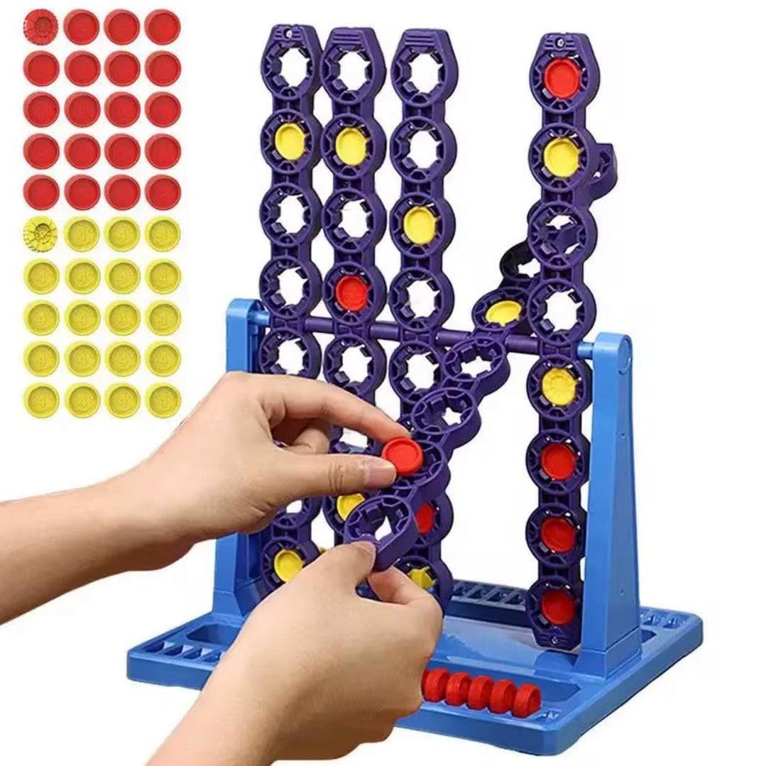 Mega Connect 4 Challenge Game is seriously awesome! Connect 4 is big and improved, with lightweight, easy-to-use pieces that are also stable and won't fall over.A fiery challenge between two players..