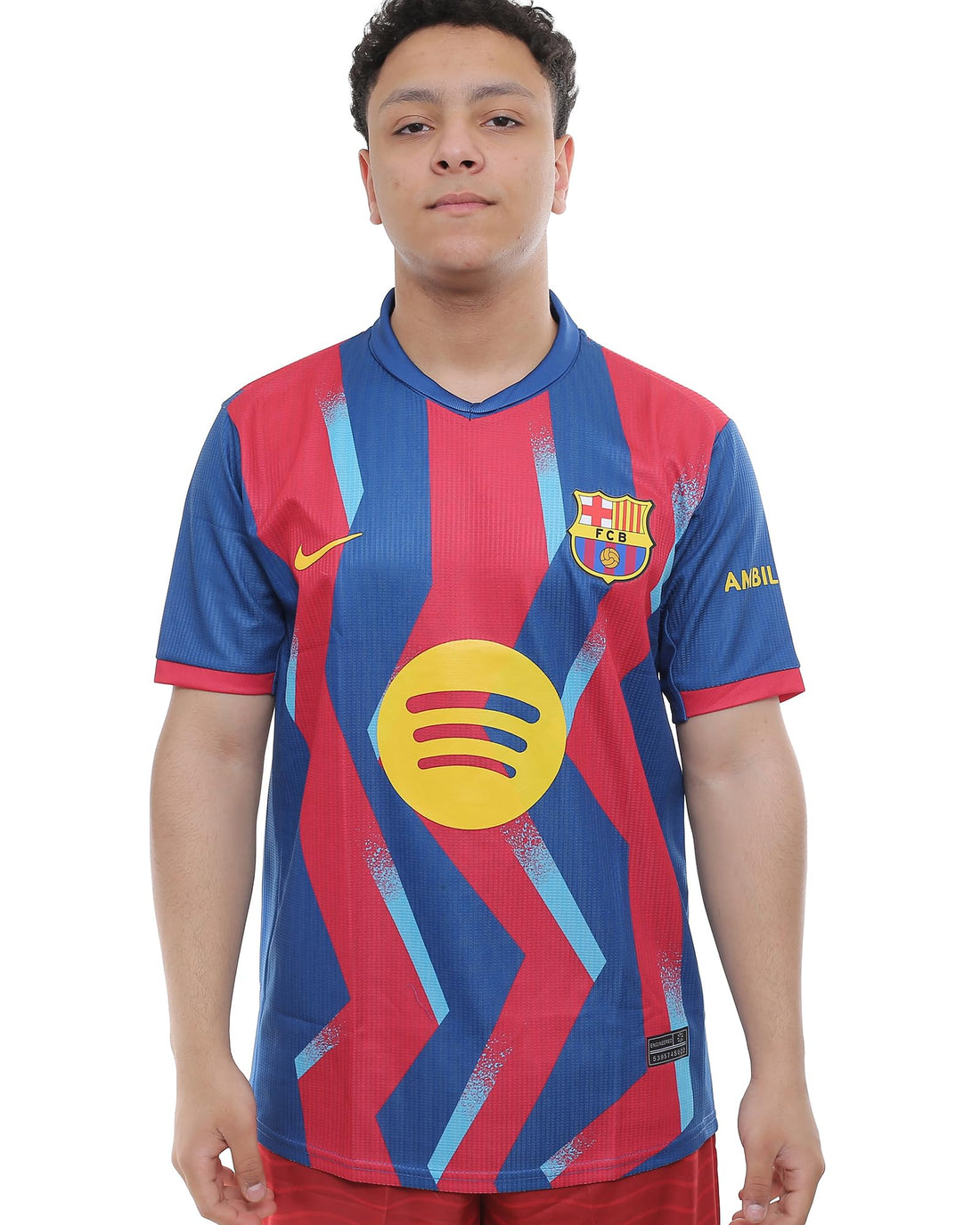 Minsa Spanish League Football T-Shirt 2X-Large Size, Athletic Breathable Soccer Jersey for Training and Competitive Matches - Multi-Color