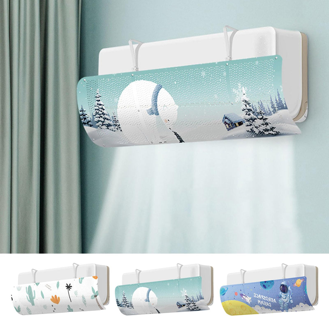 INFINIY-Plus Air Conditioner Inverter & Air Diffuser Fast Air Dispersion & Cold Break Prevention Manual Retractable Air Conditioning Manual Reflector