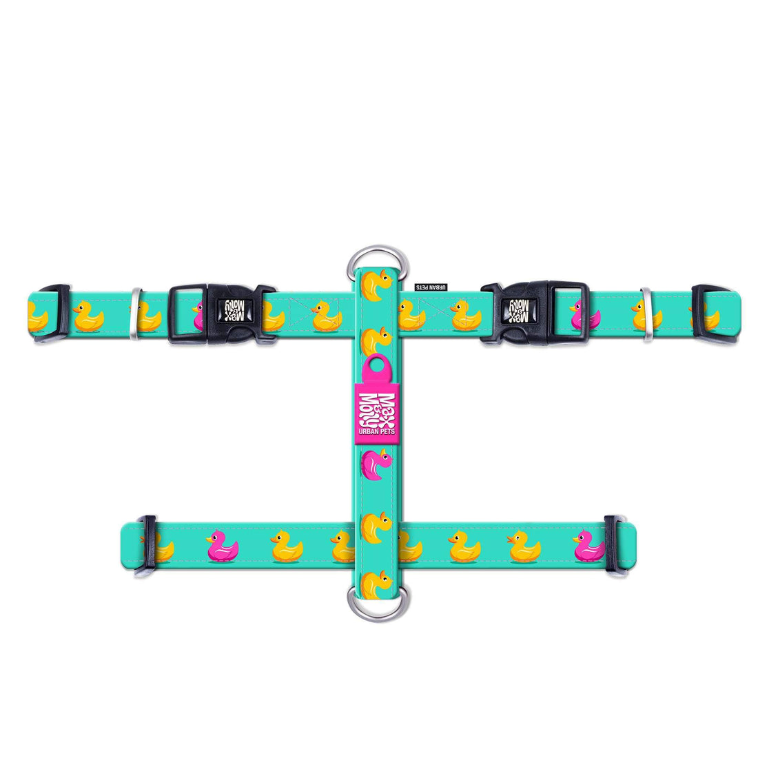 Max & Molly Urban Pets H-Harness - Design Ducklings/XS SIZE