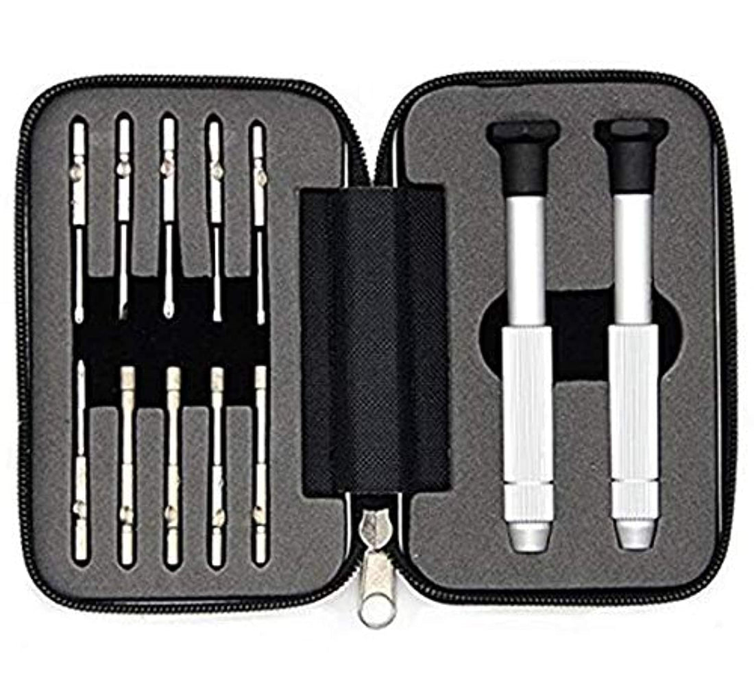 Viqilany Repair sunglasses glasses frame reading glasses precision screwdriver nut driver tool kit set (12 pieces)