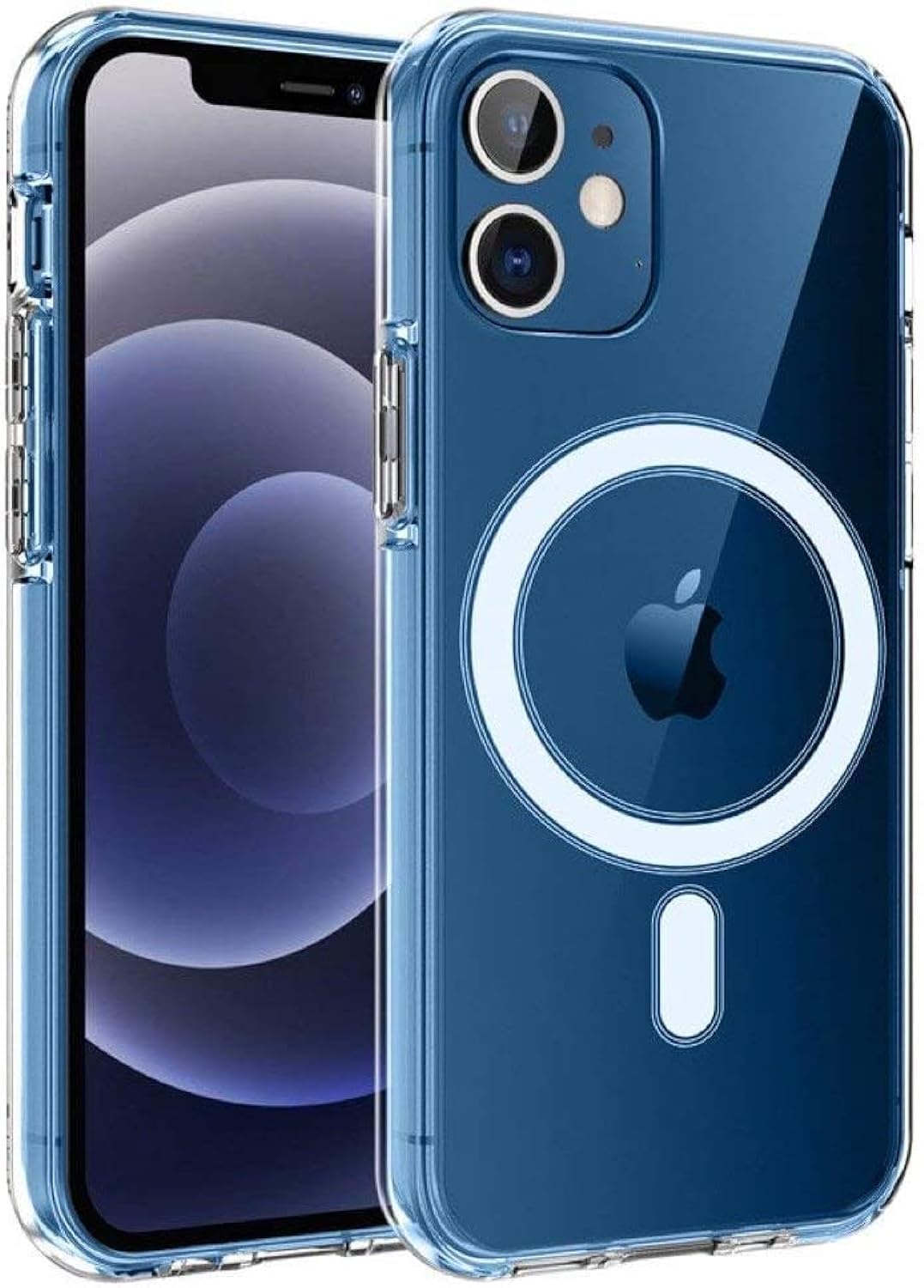 Magnetic Clear Phone Case Compatible with Magsafe Charger for iPhone Series (Iphone 12/12 Pro) Ultra Slim Shockproof Protective Phone Cover for iPhone Series (Iphone 12/12 Pro)