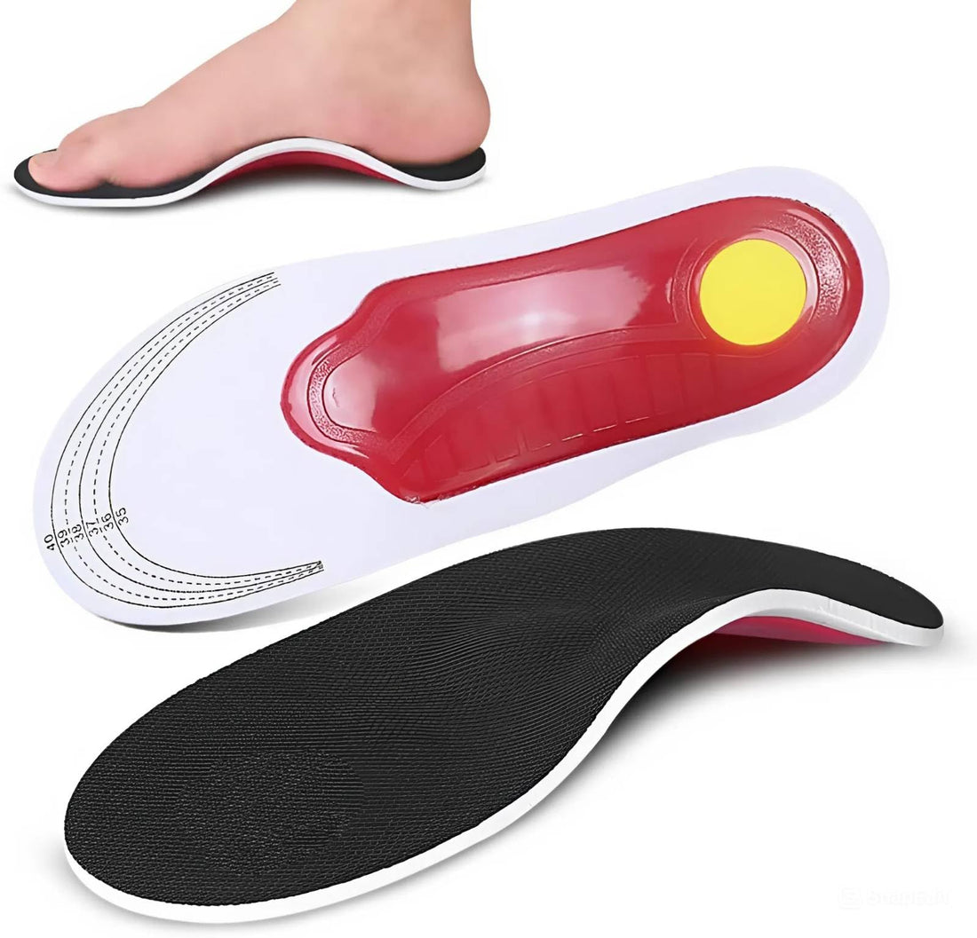 Medical Orthotic Insoles, 3D Arch Support with Gel Heel Cushion, Suitable for Flat Feet, Plantar Fasciitis, Heel Pain, Comfort Insoles for Sneakers & Work Shoes – EU 40-46)