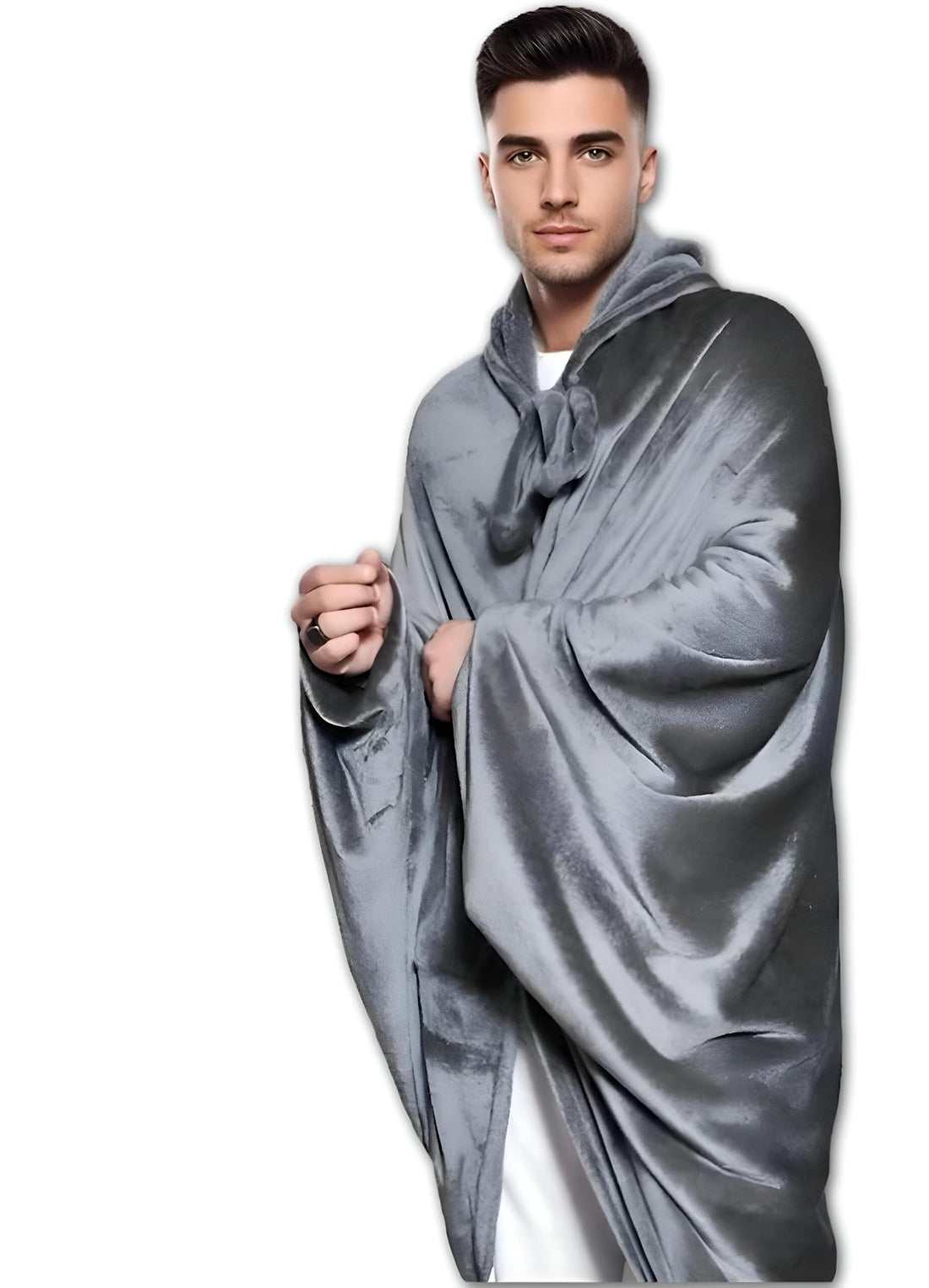 Sherpa Hoodie - Cozy Oversized Sherpa Lined Wearable Blanket with Huge Hood, Front Pocket, and Soft Texture Perfect for Chilly Evenings, Movie Nights, and Relaxation Moments Everywhere