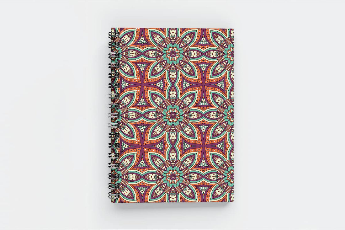 Colored Note Book A5 - 50 Papers - Wooden Cover
