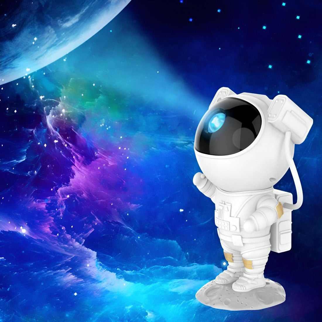Projector Light - Night Light with Space Theme and Starry Sky, Remote Control and Timer, Bedroom Ceiling Display, Ideal Gift