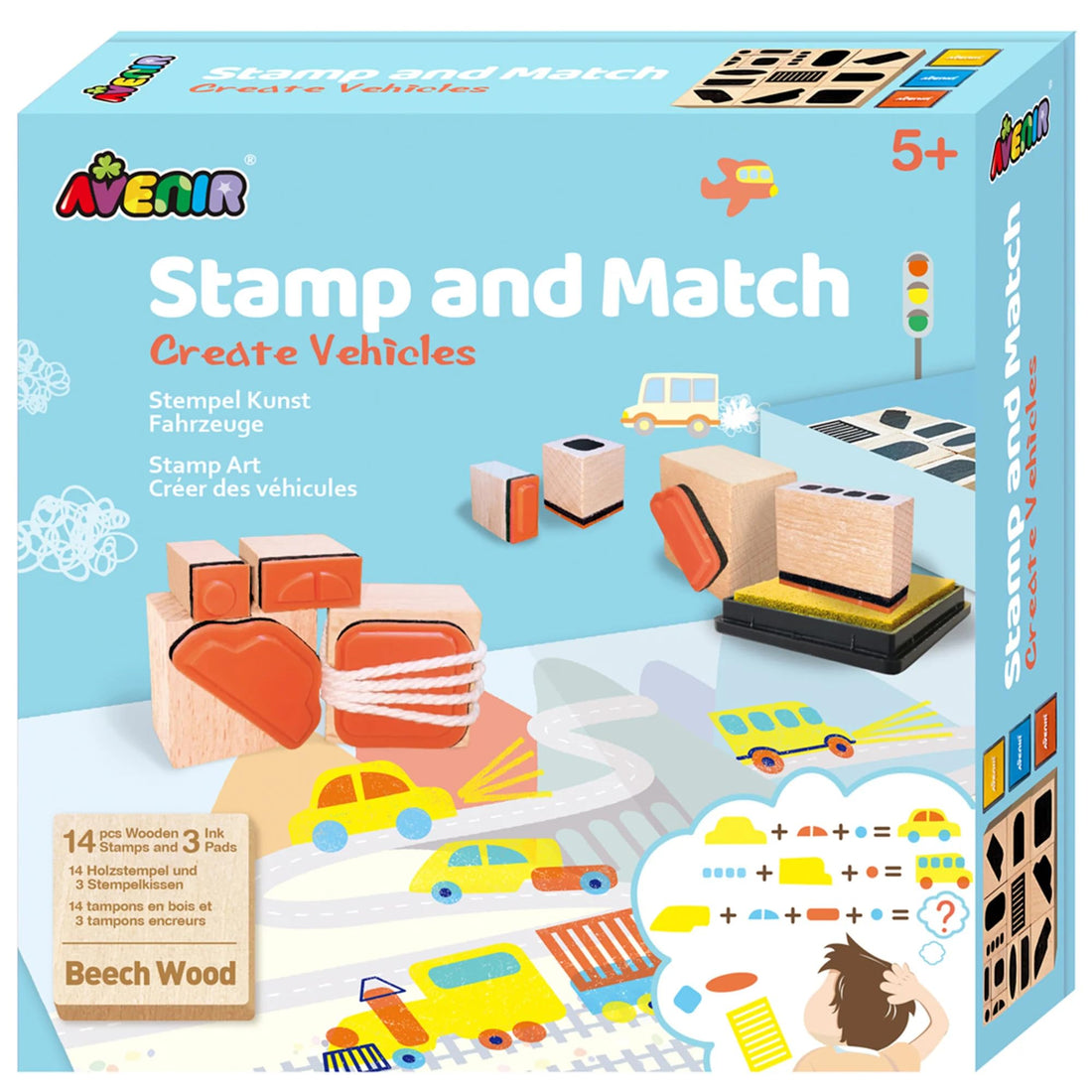 AVENIR Stamp & Match Create Vehicles