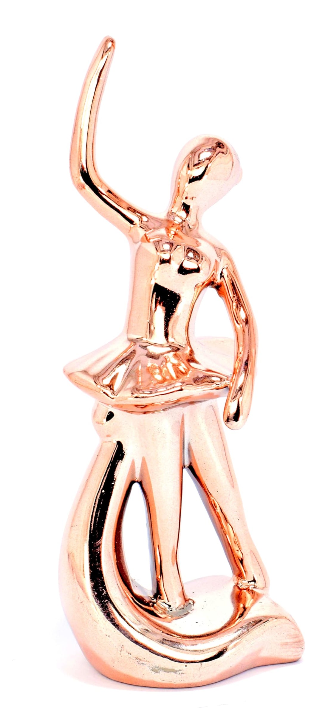 Immatgar Ballerina Figurines, Elegant Ballet Dancer Sculpture Home Décor, Dance Girl Ornament for Shelves Home Office Décor (shape 1 - Fuchsia - 17 CM Tall)