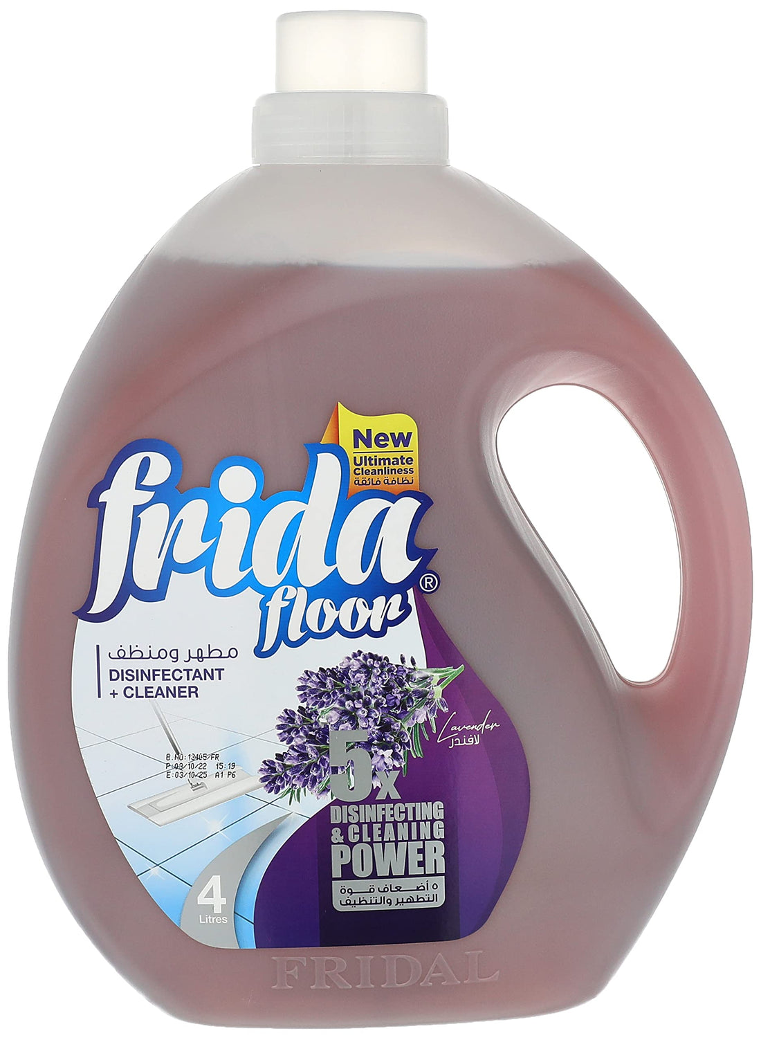 Frida floor cleaner - lavender, 4 litre