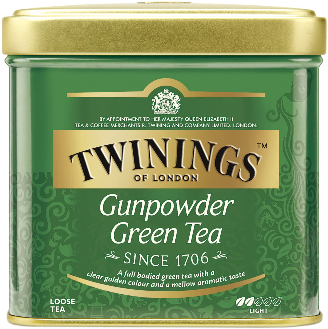 Twinings green tea Gunpowder 100g Tin