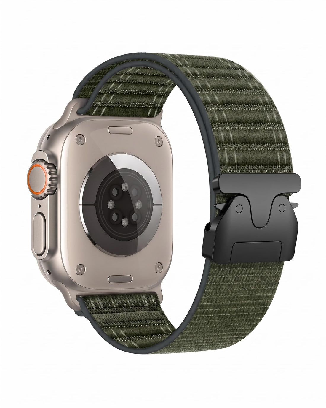 Stretchy Nylon Strap for Apple Watch Ultra 3 2 1 Strap 49mm 46mm 45mm 44mm 42mm iWatch Straps for Men Women, Parachute Clasp Elastic Sport Band for Apple Watch Series 11 10 9 8 7 6 5 4 3 SE/2
