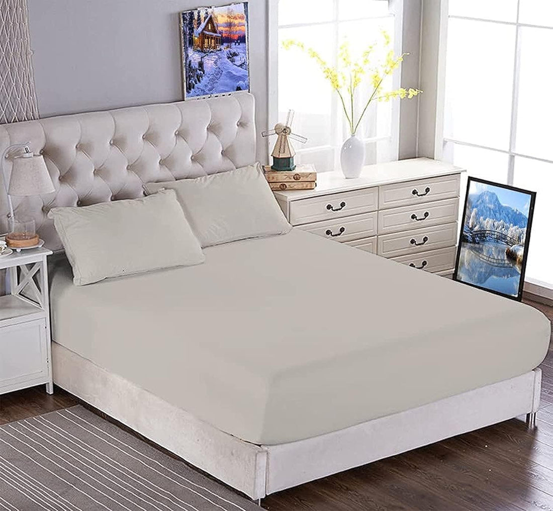 Tigers Trade Lines Fitted/Elastic Bed Sheet Set for Home,Hotels,Hospitals& Touristic Village- 3 Piece Cotton-from