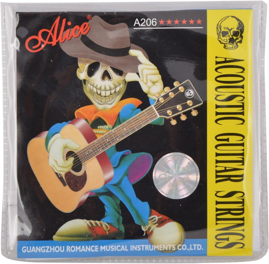 ALICE - Acoustic Guitar Strings Set A206 Standard - 1211-099-OR طقم اوتار كامل 6 اوتار معدن للاكوستيك جيتار